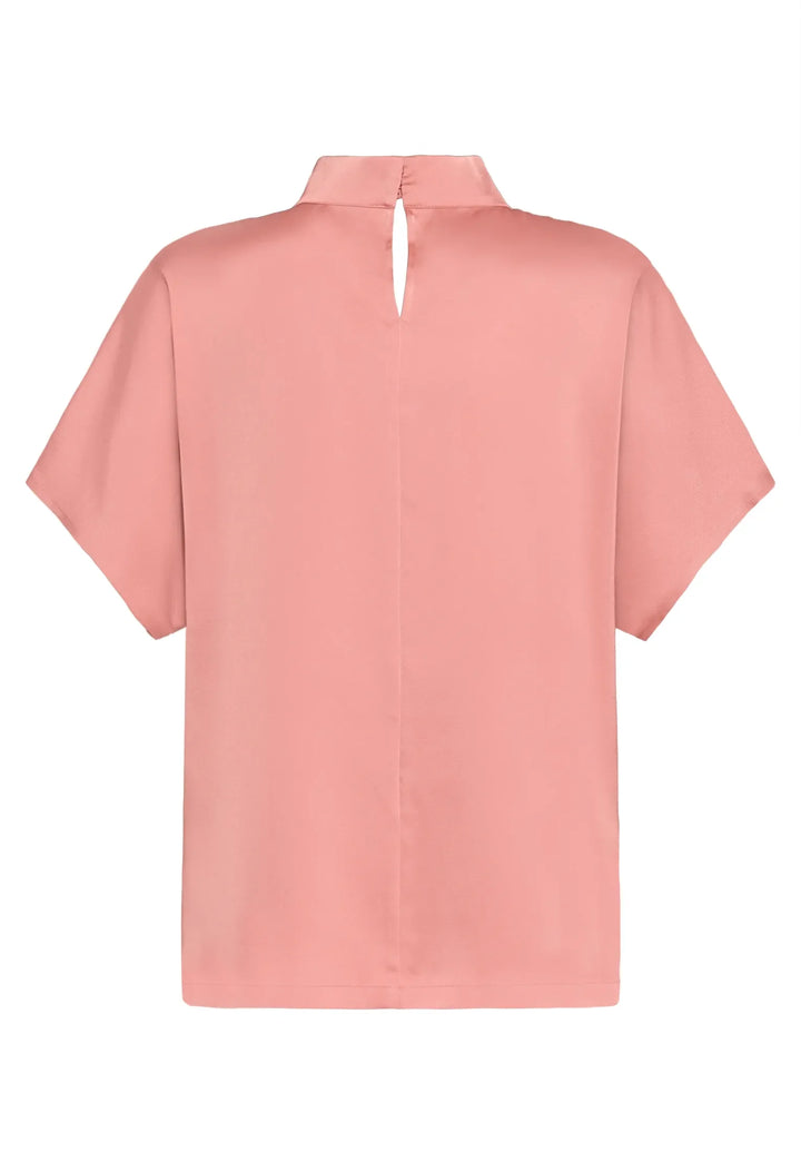Solid Color Slip-On Blouse