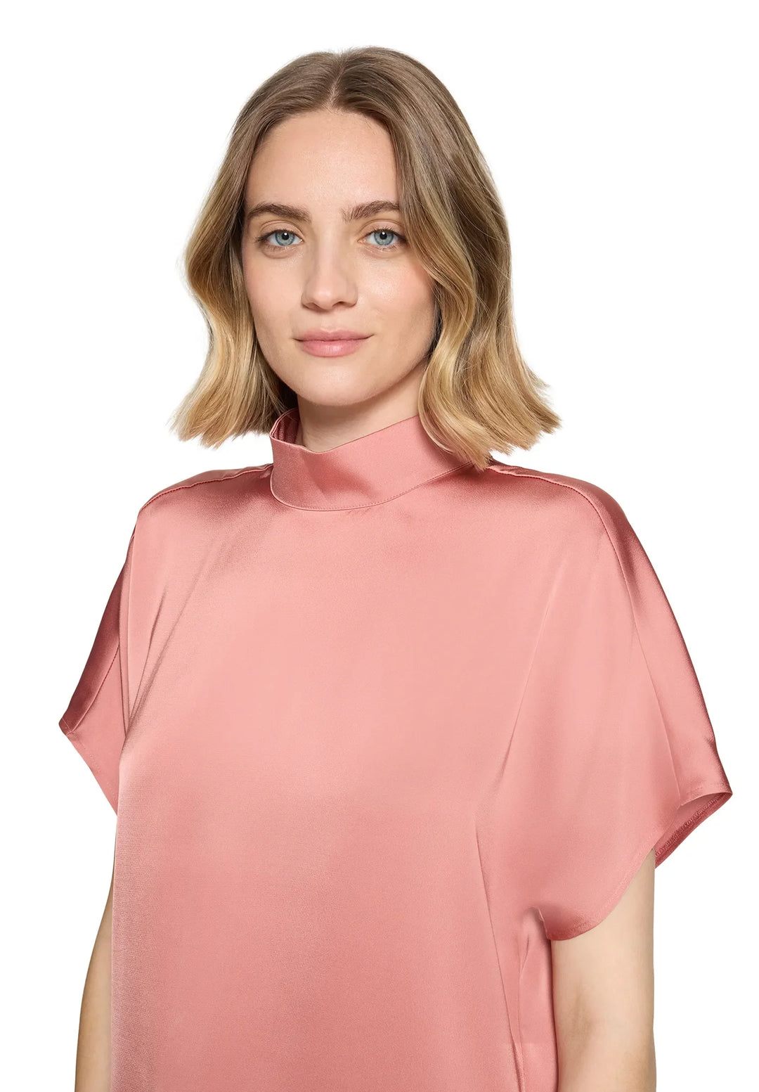 Solid Color Slip-On Blouse