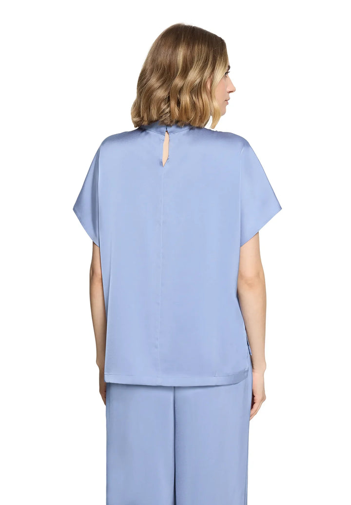 Solid Color Slip-On Blouse