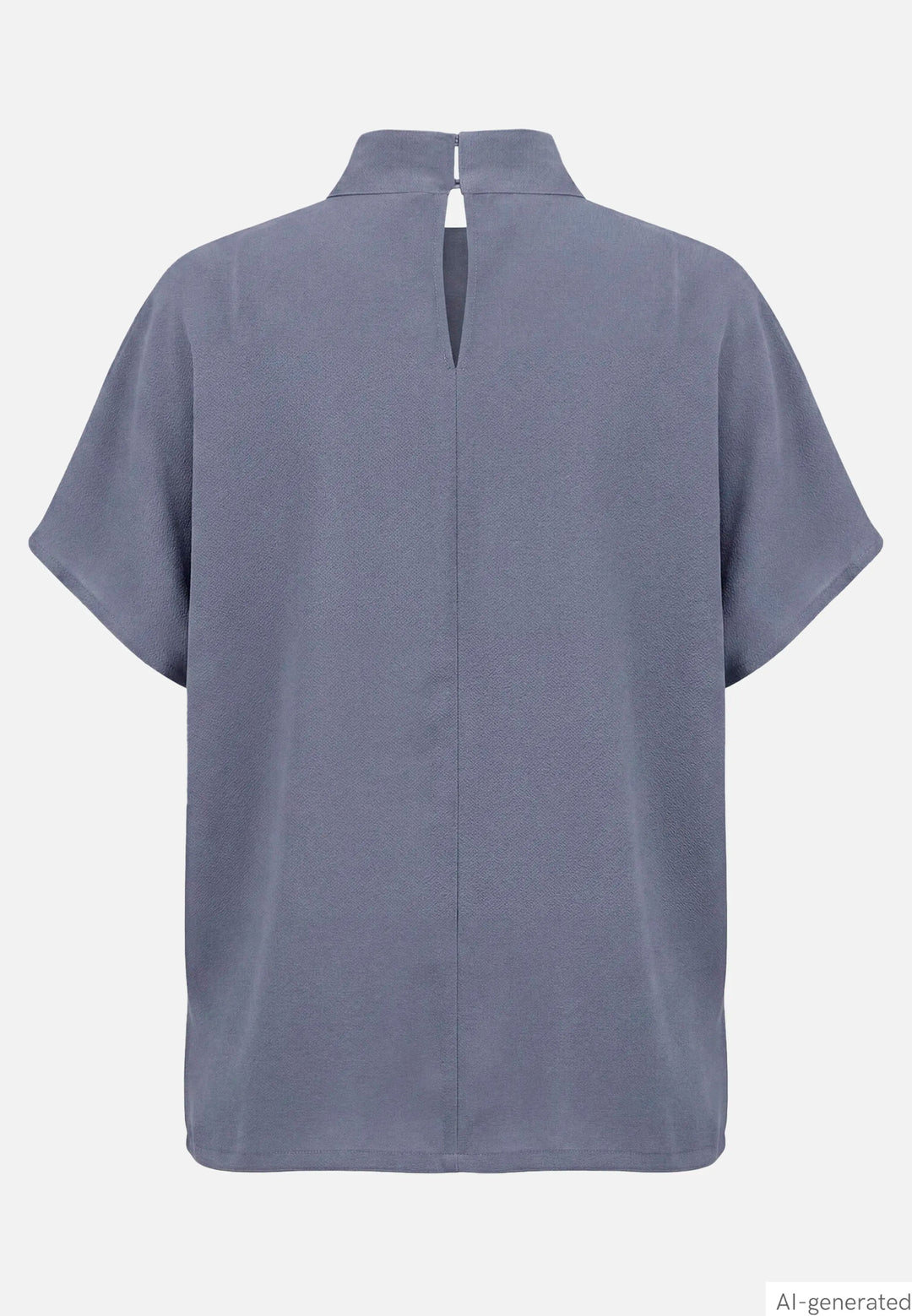 Solid Color Slip-On Blouse