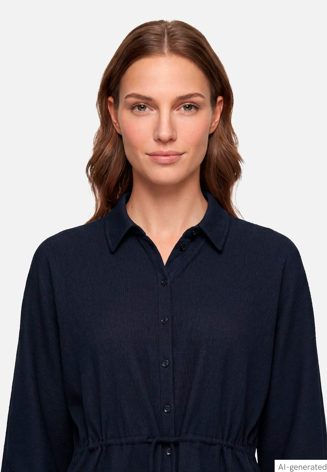 Shirt Blouse with Belt