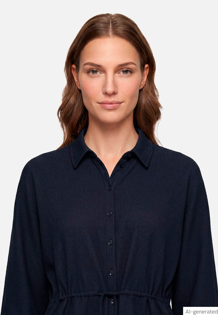 Shirt Blouse with Belt