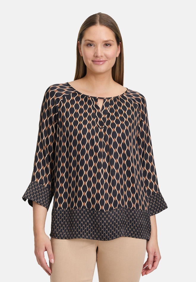 Slip Blouse with Print