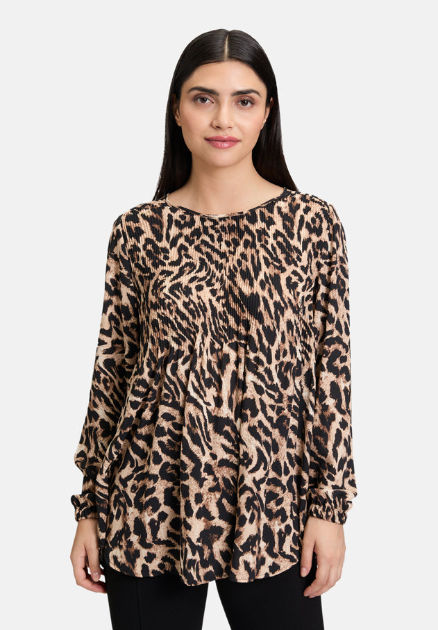 Slip Blouse with Pleats