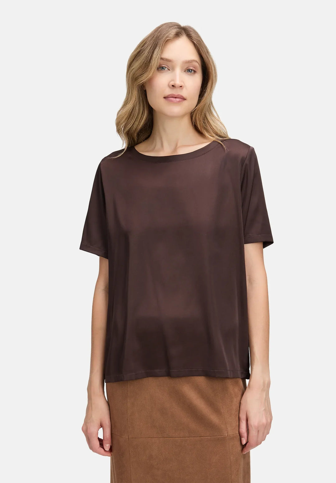 Slip Blouse with Round Neck