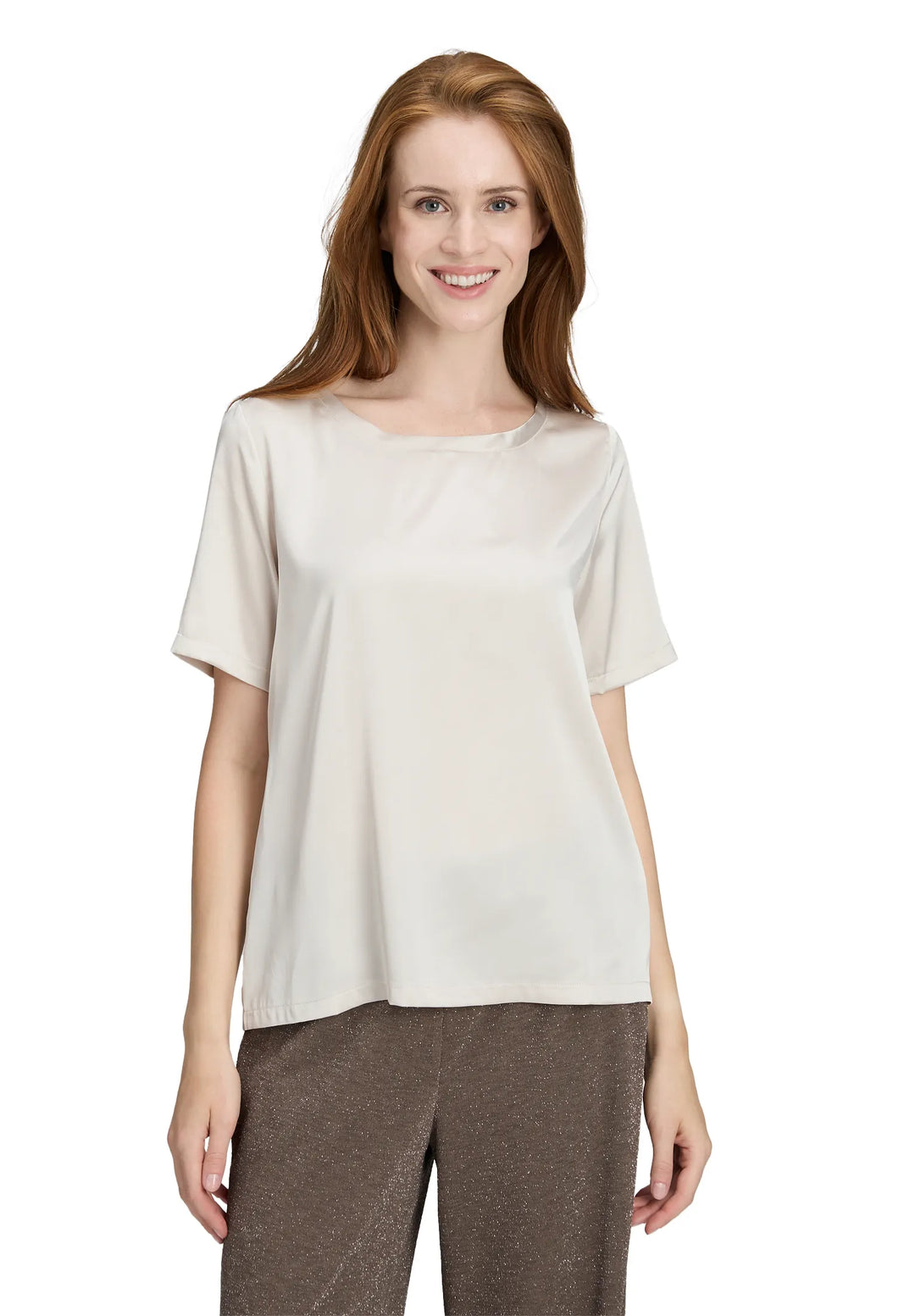 Slip Blouse with Round Neck