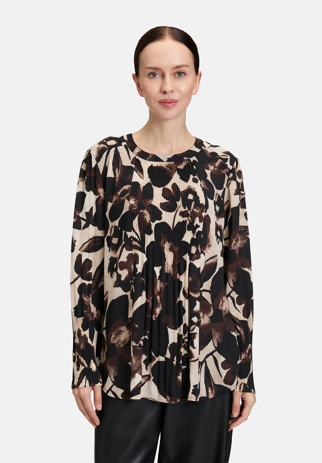 Slip Blouse with Pleats