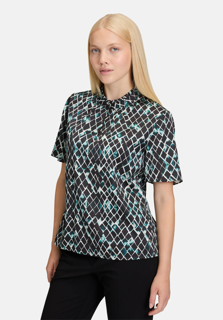 Slip Blouse with Cap Sleeves