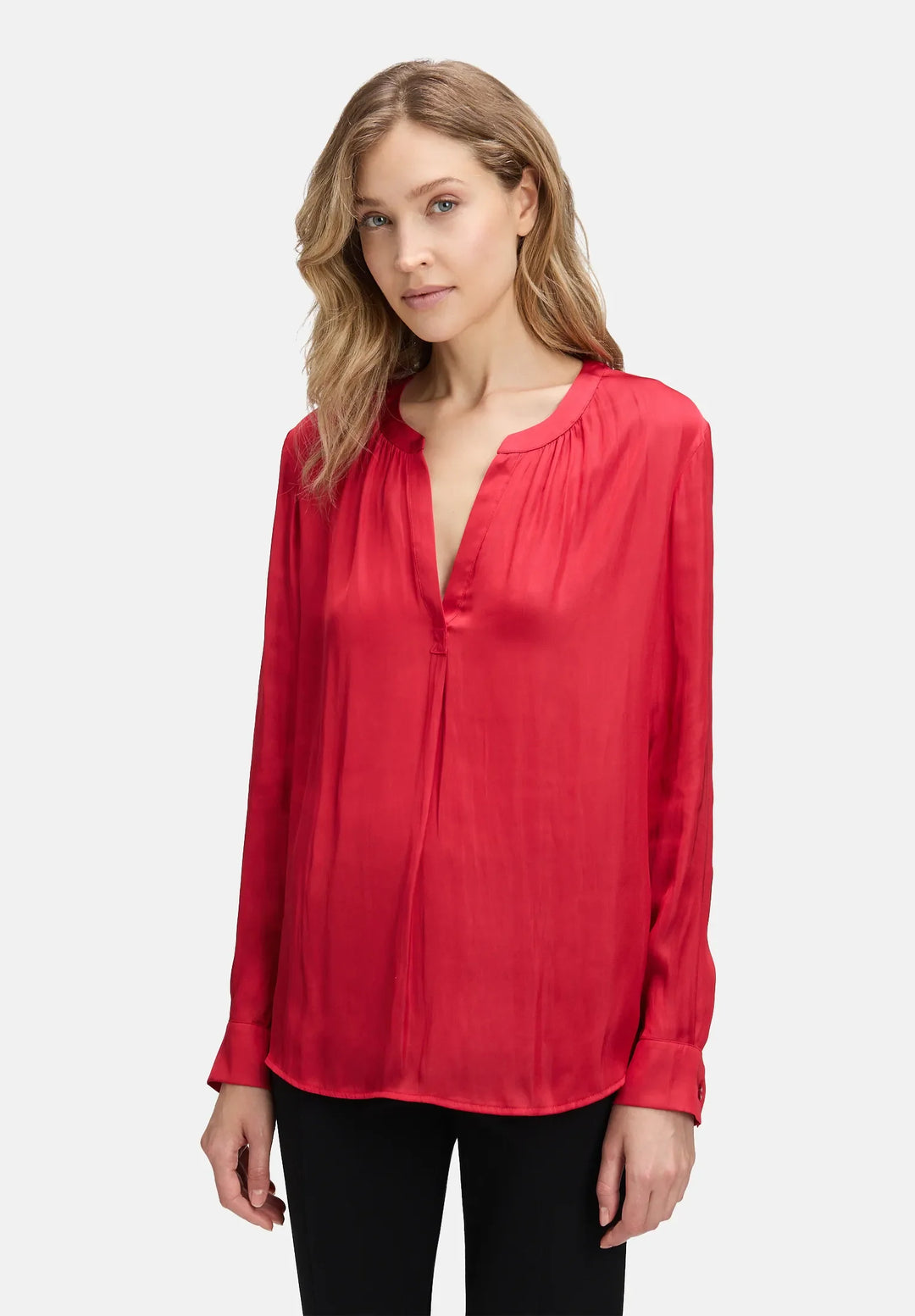 Satin Blouse Long Sleeves