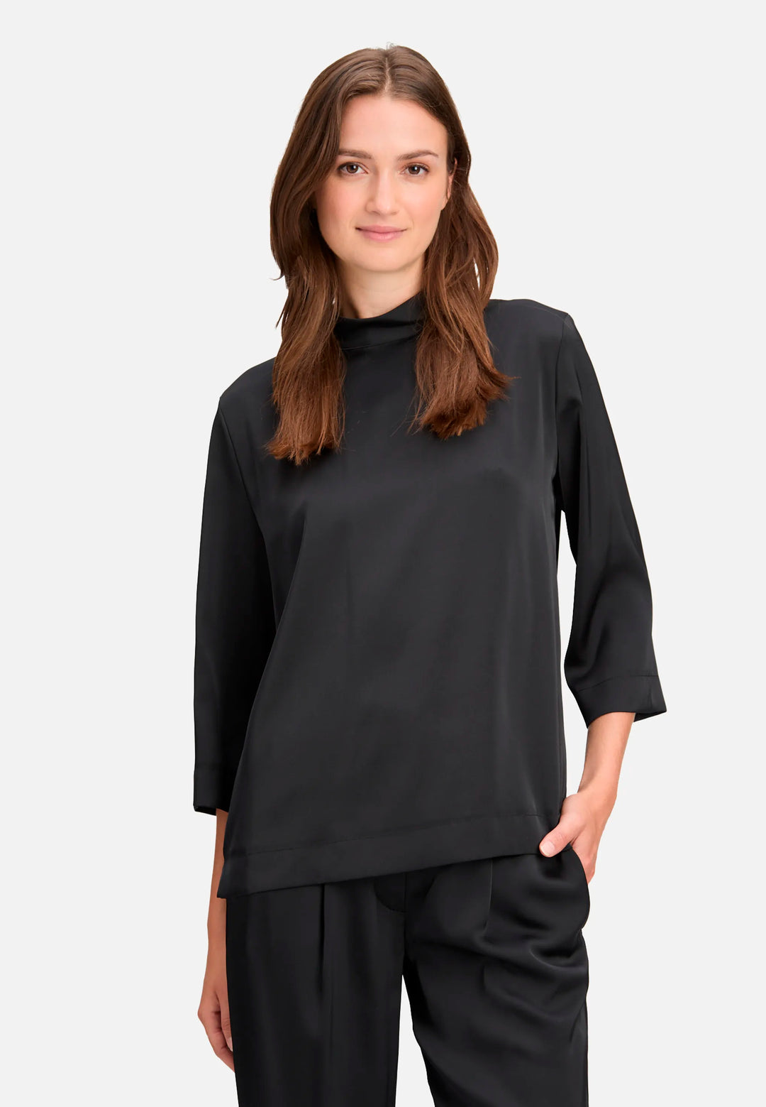 Slip-On Blouse, Solid Color