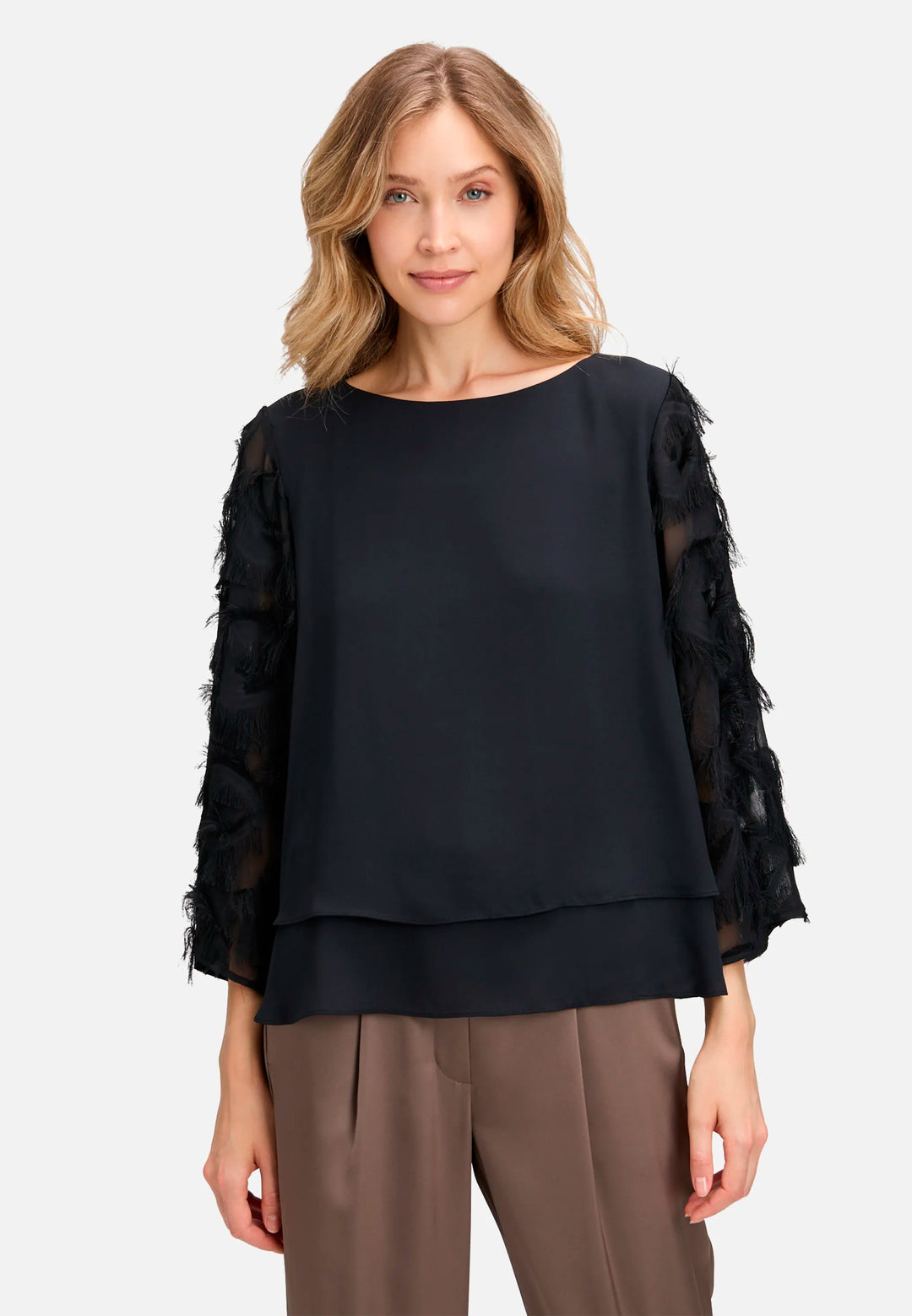 Slip-On Blouse, Solid Color