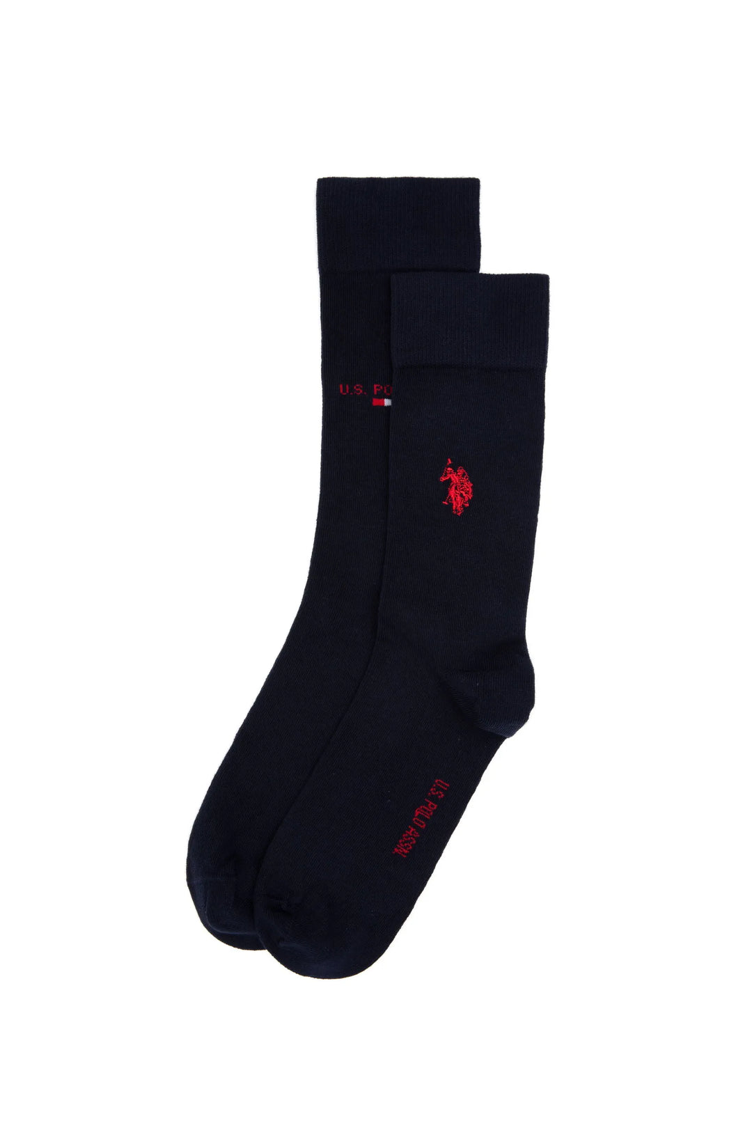 Navy Socks With Logo