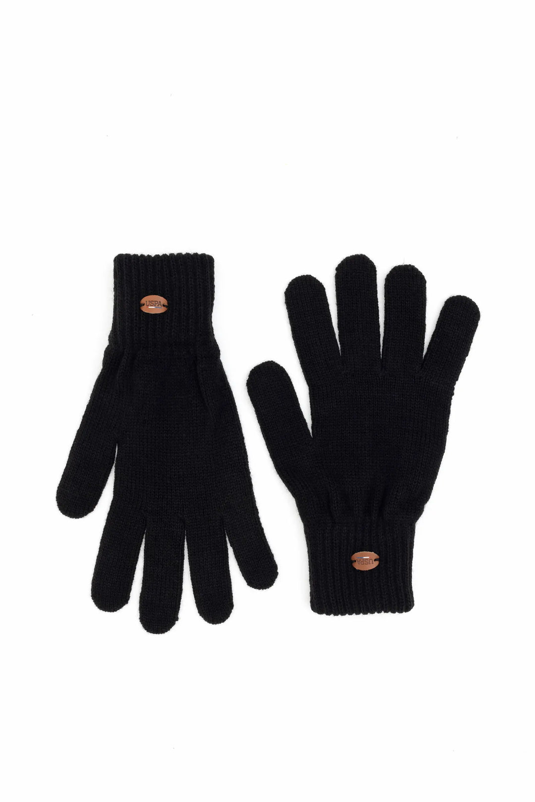 Black Knitted Gloves