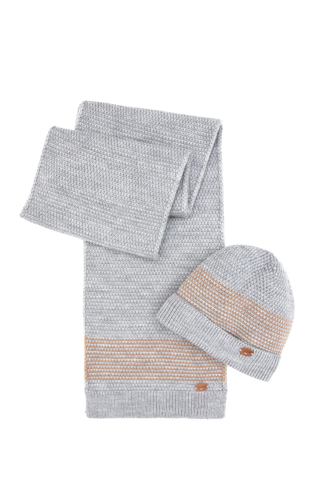 Grey Melange Gloves
