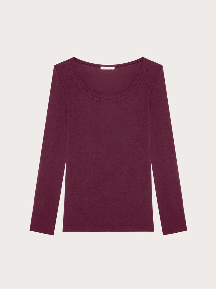 Long-Sleeve Decolte Neck T-Shirt - Must