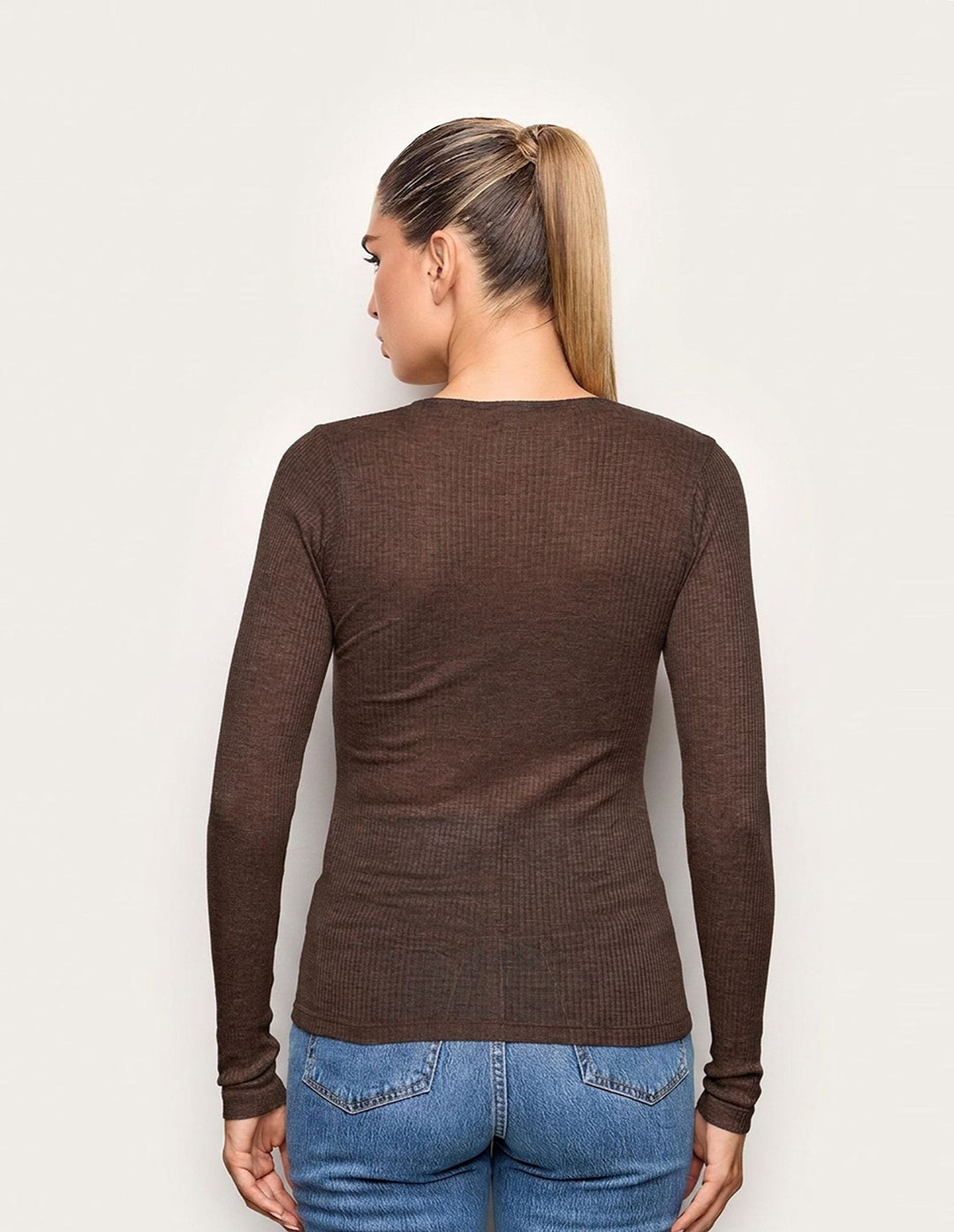 Long-Sleeve T-Shirt - Chocolate