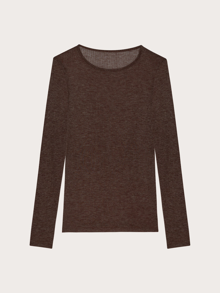 Long-Sleeve T-Shirt - Chocolate
