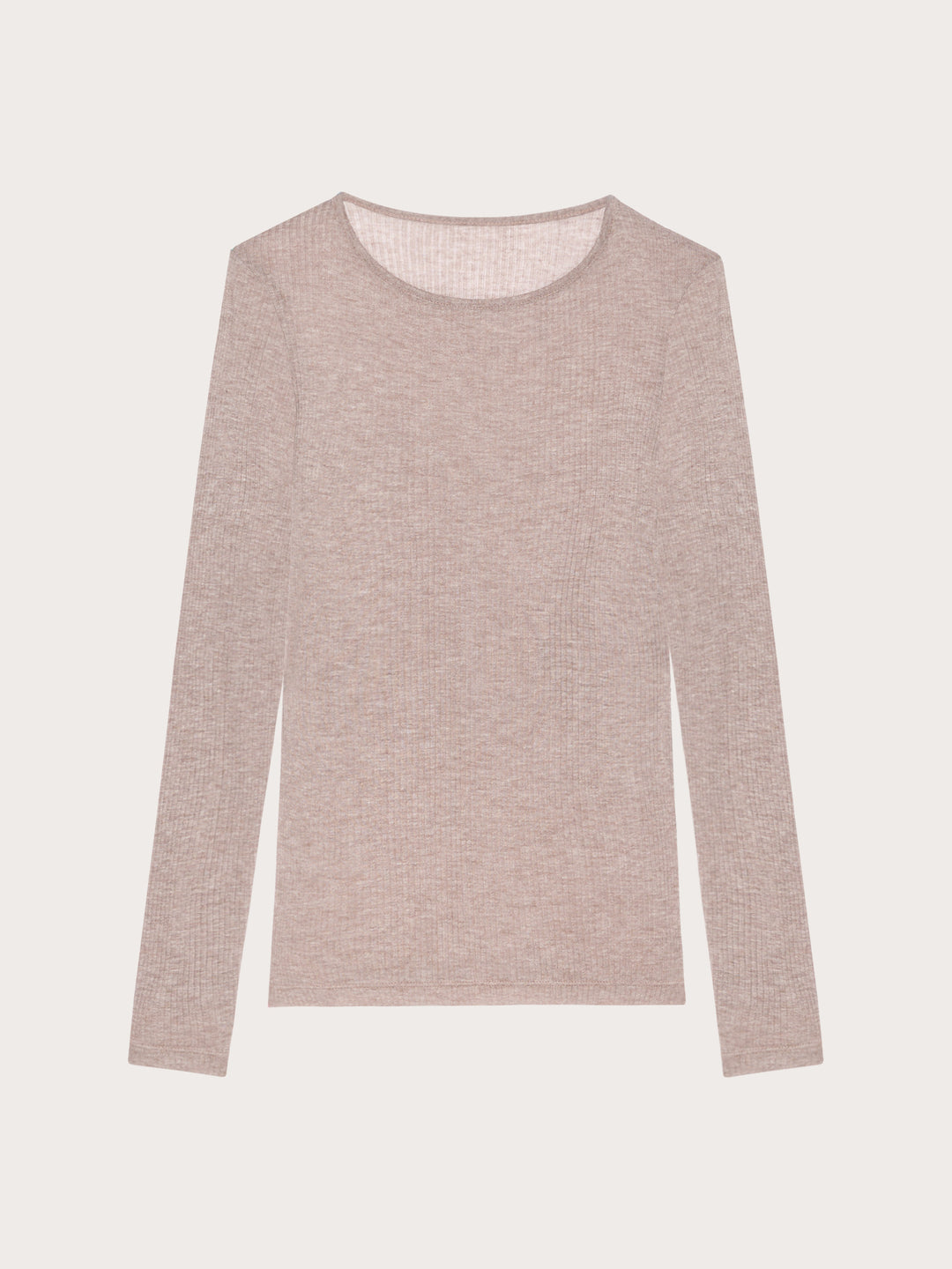 Long-Sleeve T-Shirt - Melange Dove Grey