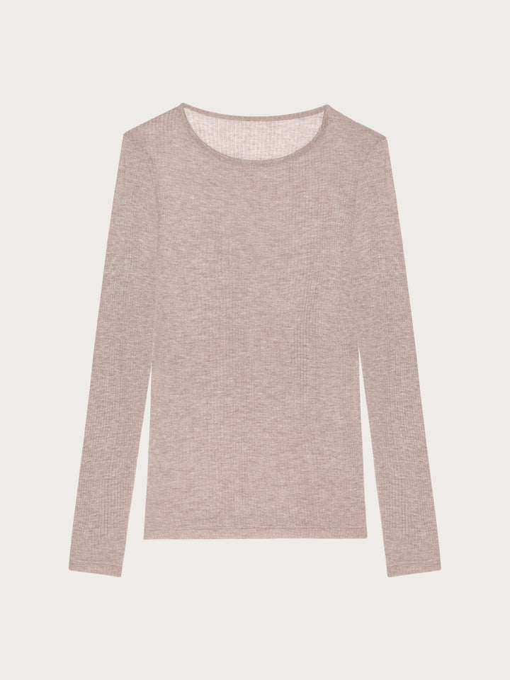 Long-Sleeve T-Shirt - Melange Dove Grey