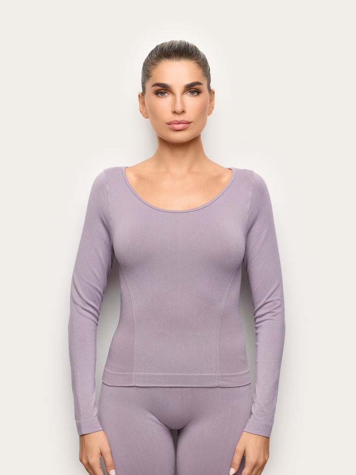 Long-Sleeve T-Shirt - Mauve