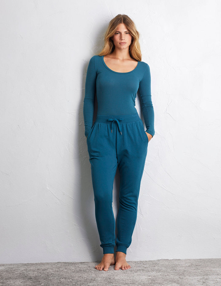 Full-long trousers - Lake Green