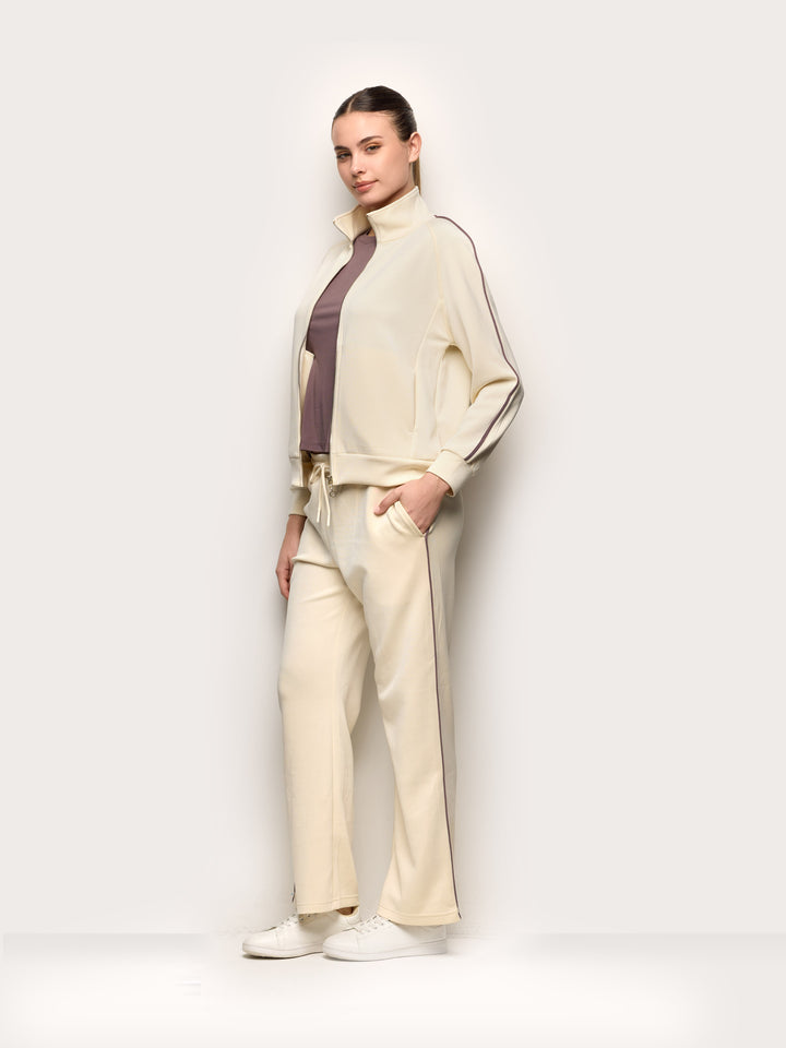 Full-long trousers - Almond