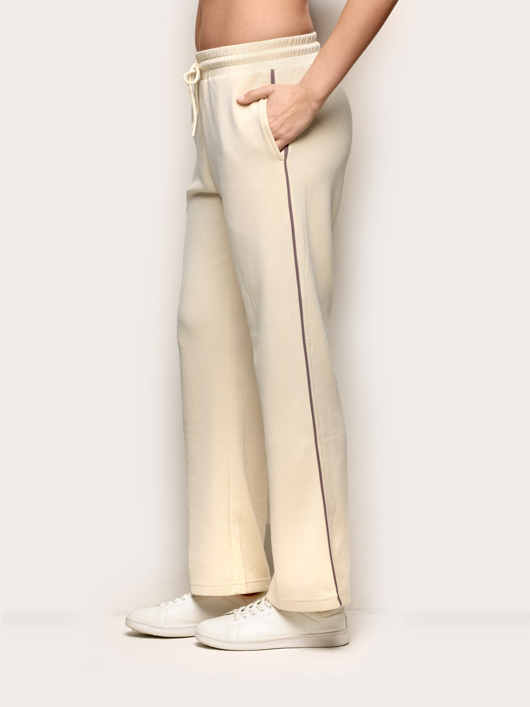 Full-long trousers - Almond