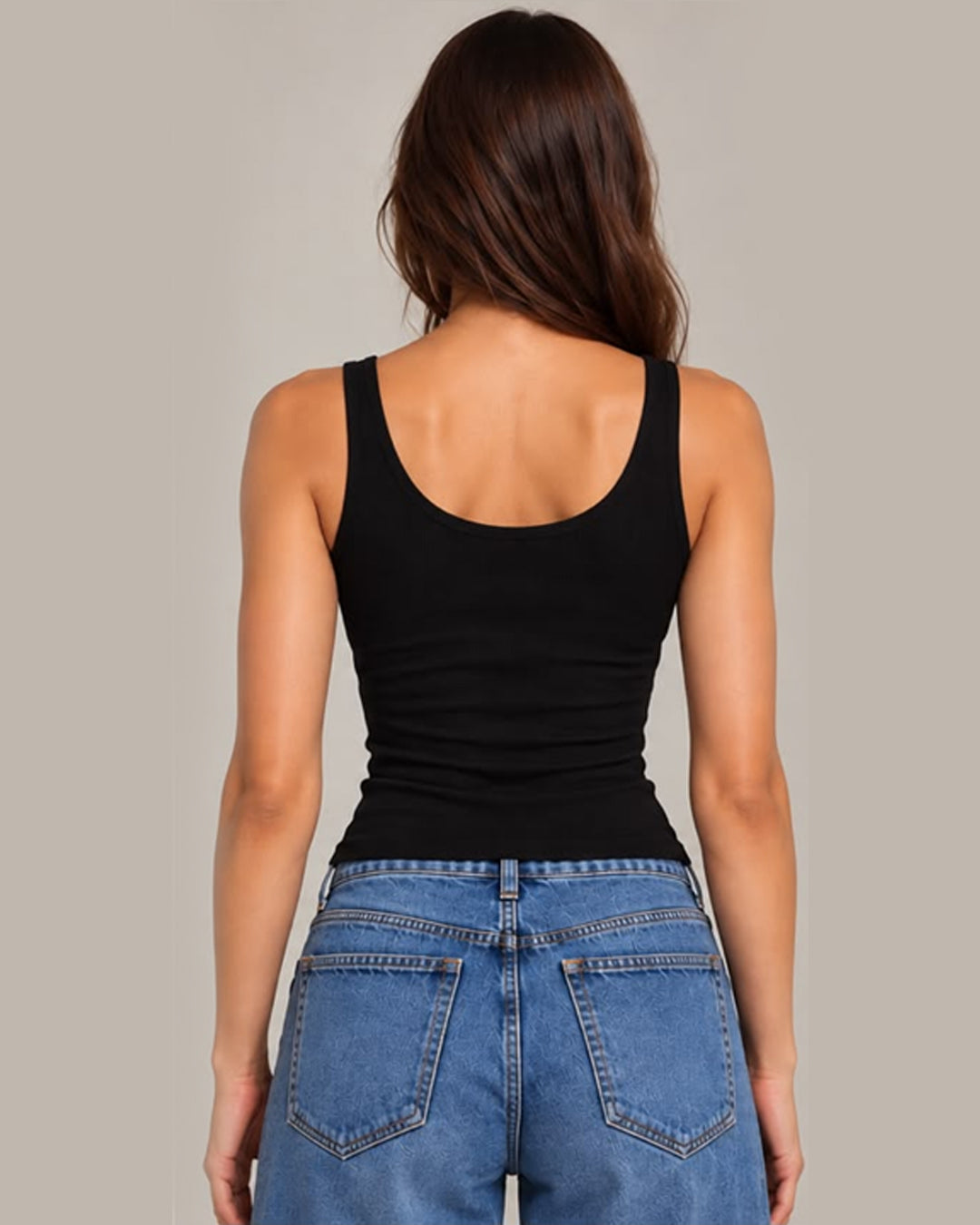 Bebe Logo Tank Top - Black