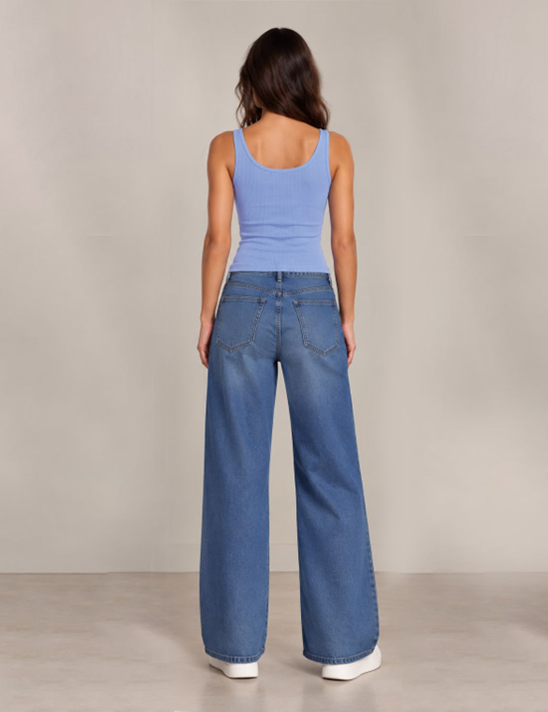 Bebe Logo Tank Top - Blue