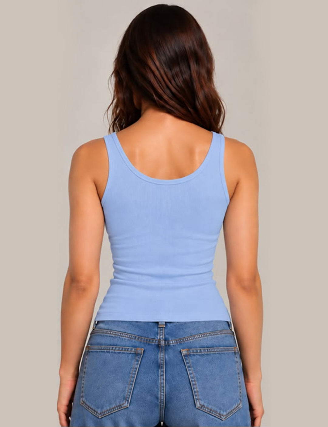 Bebe Logo Tank Top - Blue