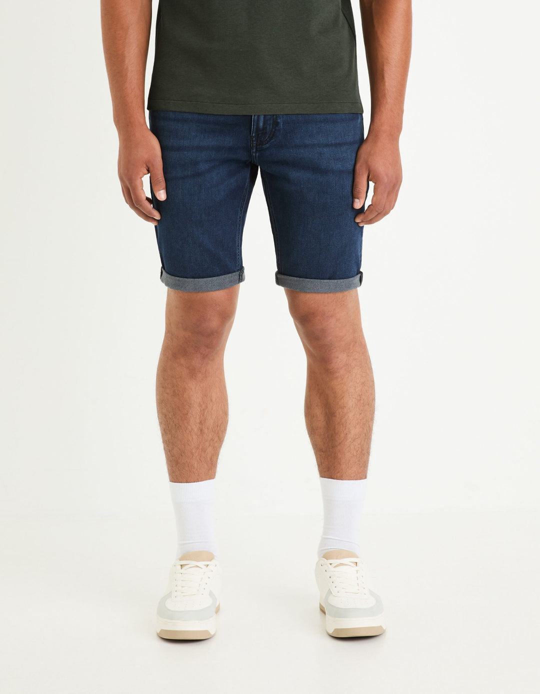 Short Denim Bermudas - Blue Black