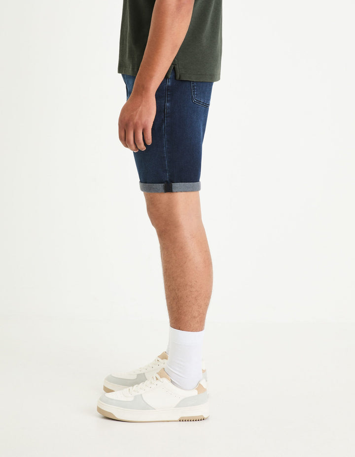 Short Denim Bermudas - Blue Black