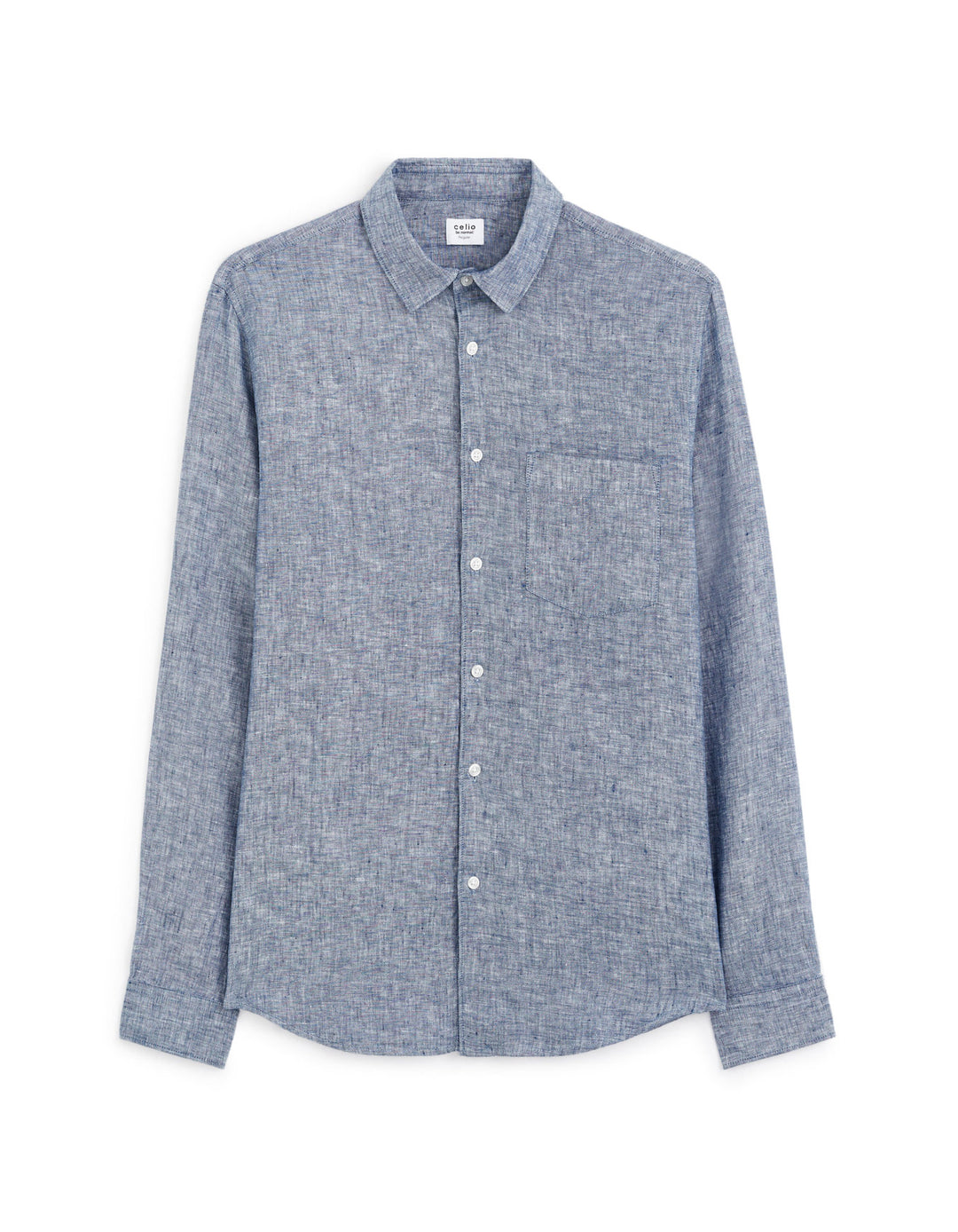 Long Sleeves Shirts Linen - Chambray