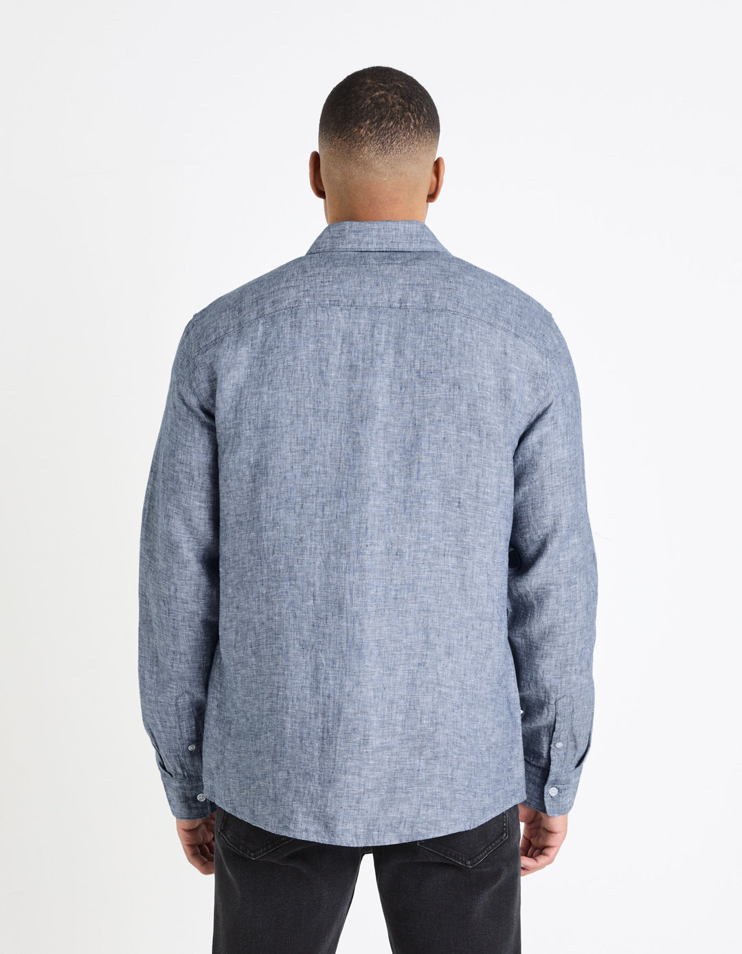 Long Sleeves Shirts Linen - Chambray