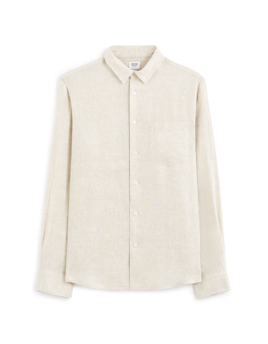 Long Sleeves Shirts Linen - Natural