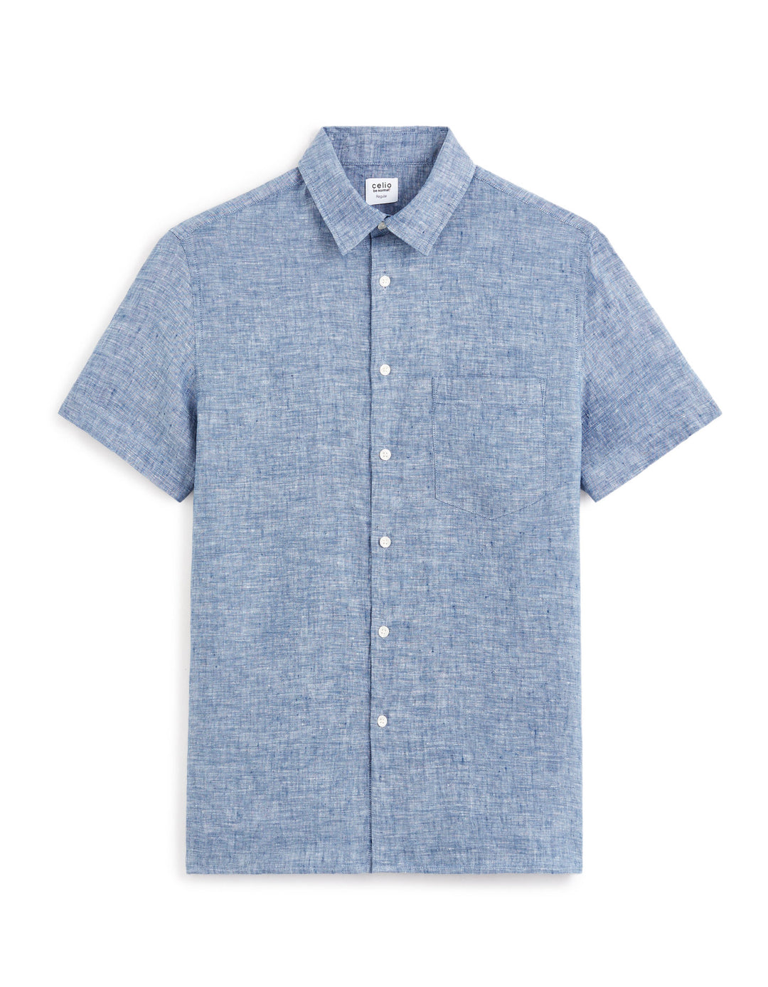 Short Sleeves Shirts Linen - Chambray