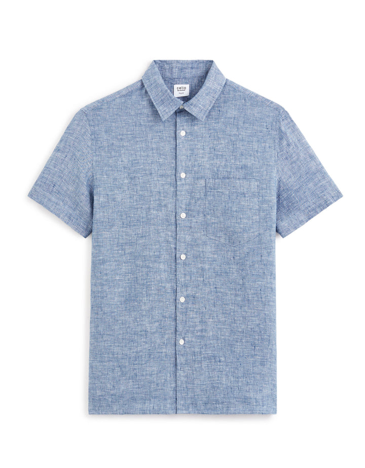 Short Sleeves Shirts Linen - Chambray