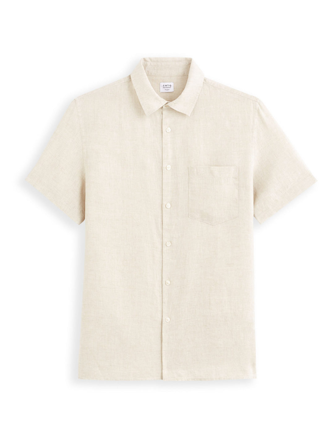 Short Sleeves Shirts Linen - Natural