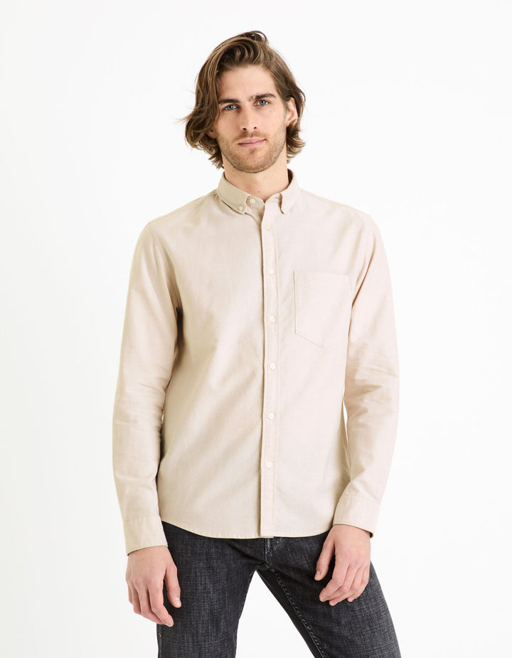 Long Sleeves Shirt - Beige