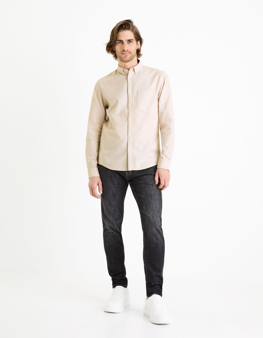 Long Sleeves Shirt - Beige
