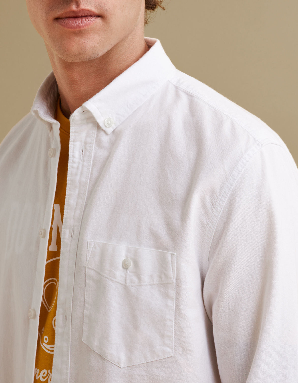 Long Sleeves Shirts - White