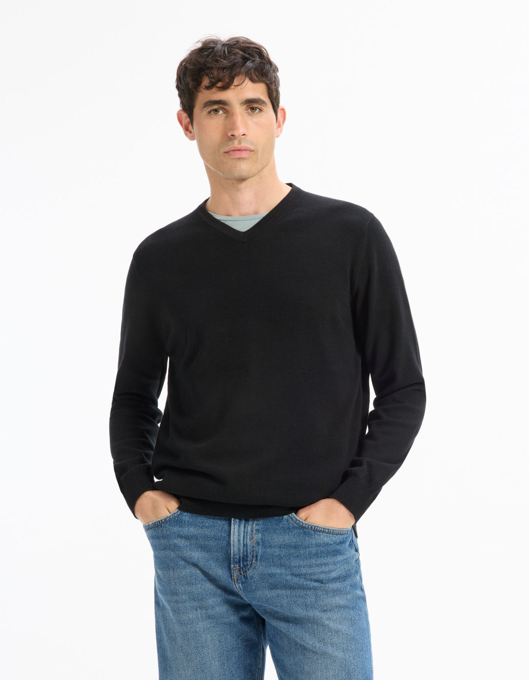 Crew Neck Jumper - Black