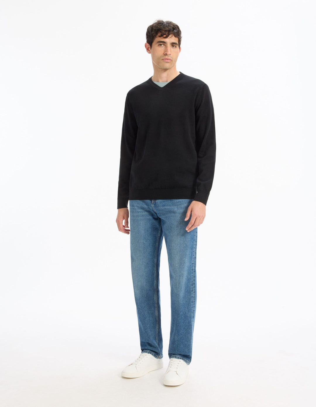 Crew Neck Jumper - Black
