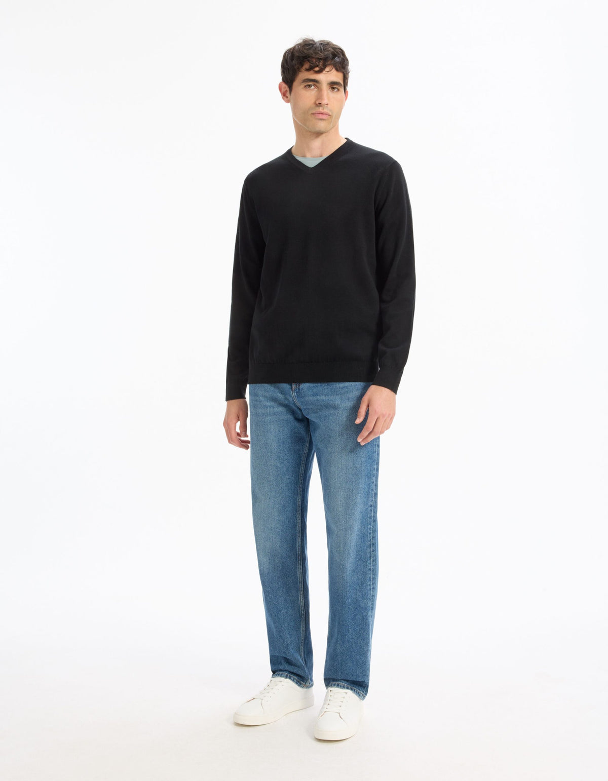 Crew Neck Jumper - Black