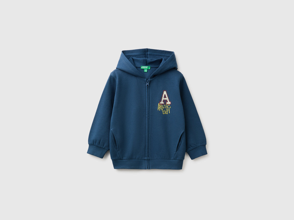 Sweatshirt With Hood - Blue