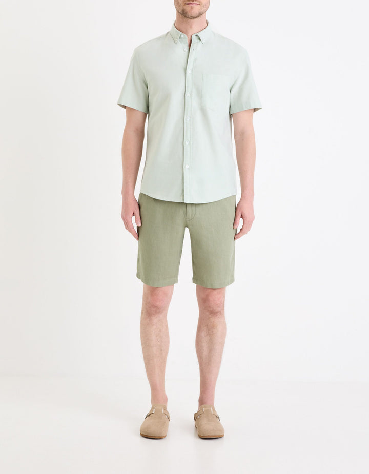 Bermudas linen - Vert Sauge