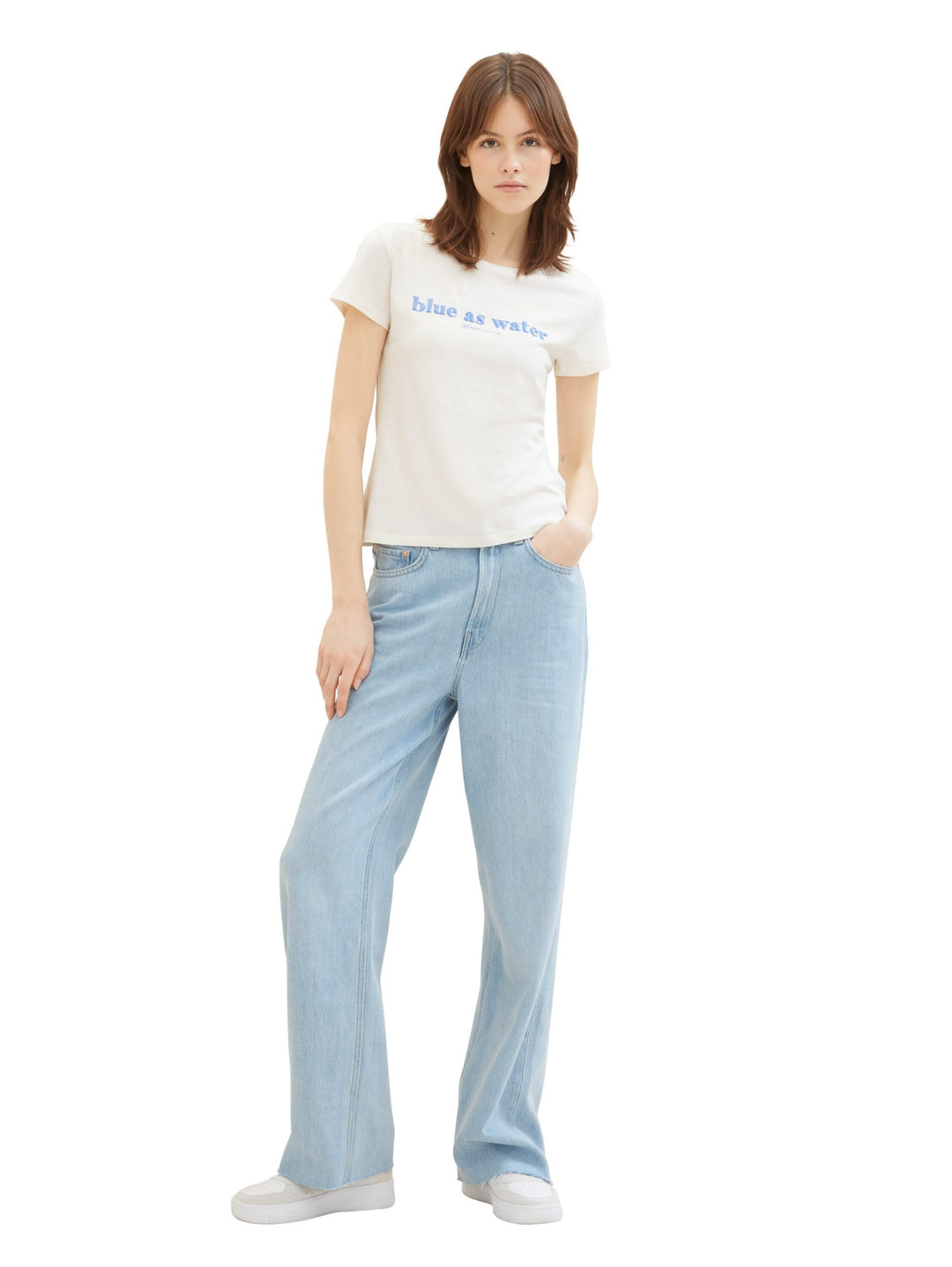 Basic T-shirt with organic cotton - Brown