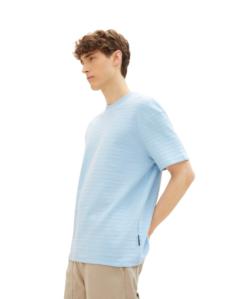 T-shirt with texture - Blue