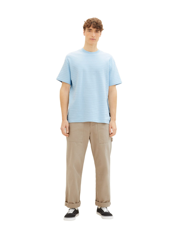 T-shirt with texture - Blue