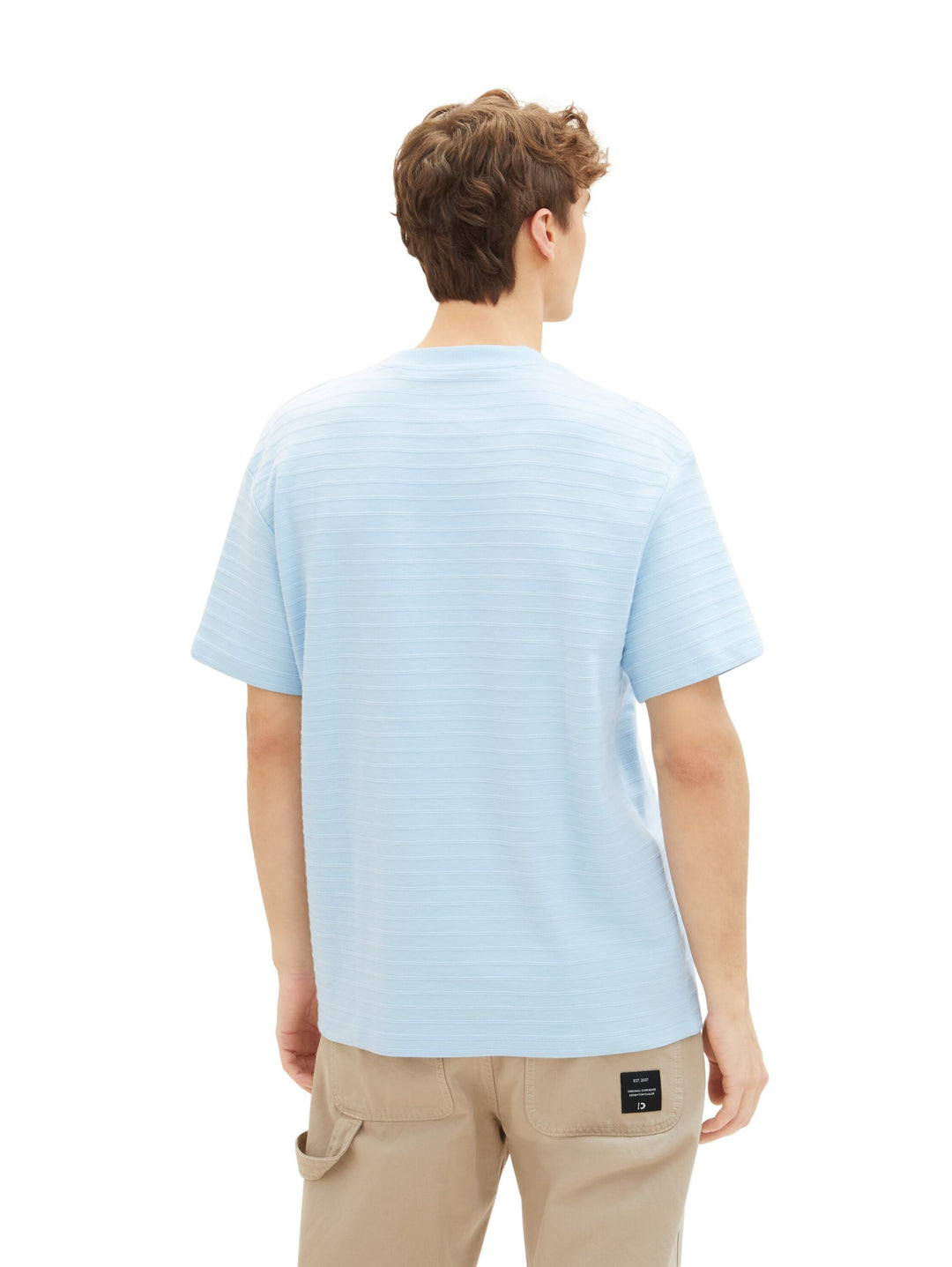 T-shirt with texture - Blue